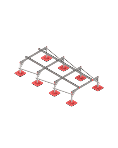 Опорная конструкция для установки оборудования TECHNORAPTOR FOOT 1500х3000 тип 2 КМ-профиль (KM-TR-F-SSEI-1500-3000-2) в Орле Системы видеонаблюдения Pintop.ru
