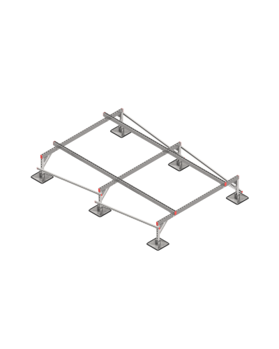 Опорная конструкция для установки оборудования TECHNORAPTOR STEELFOOT 2000х3000 тип 1 КМ-профиль (KM-TR-STF-SSEI-2000-3000-1) в Орле Системы видеонаблюдения Pintop.ru