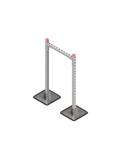 Опорная конструкция для горизонтальных прямоугольных воздуховодов и металлических лотков кабеленесущих систем TECHNORAPTOR STEELFOOT 500х1000 КМ-профиль (KM-TR-STF-SSHRAD-500-1000) в Орле Системы видеонаблюдения Pintop.ru