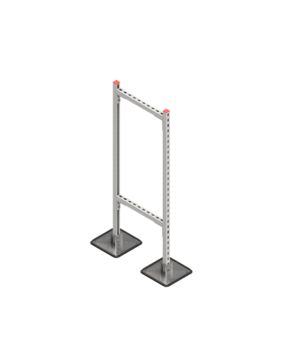 Опорная конструкция для горизонтальных прямоугольных воздуховодов и металлических лотков кабеленесущих систем TECHNORAPTOR STEELFOOT 500х1500 КМ-профиль (KM-TR-STF-SSHRAD-500-1500) в Орле Системы видеонаблюдения Pintop.ru