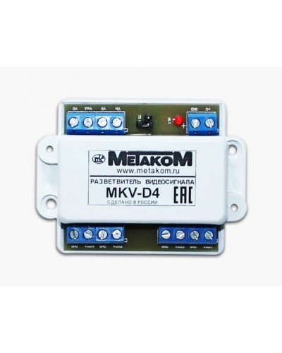 Разветвитель видеосигнала Метаком MKV-D4 в Орле Блоки коммутации многоабонентные Pintop.ru