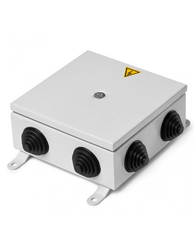 Коробка монтажная огнестойкая металлическая герметичная КМОМГ (8к х 2,5мм) 150х150х60 IP 66 (6 вводов) ПожТехКабель (076-502) в Орле Распределительные коробки Pintop.ru