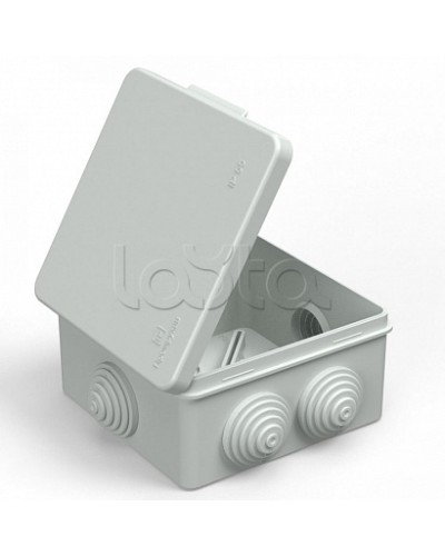 Коробка распределительная 40-03025 для прямого монтажа безгалогенная (HF) атмосферостойкая серая 100х100х50 (60шт/кор) Промрукав в Орле Распределительные коробки Pintop.ru