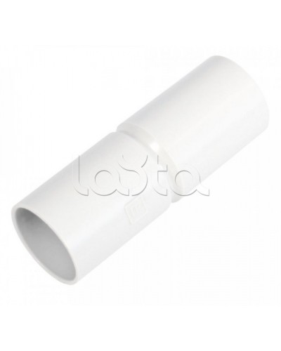 Патрубок-муфта белая д25 (40шт/480шт уп/кор) Промрукав (PR.01725б) в Орле Повороты, муфты, тройники Pintop.ru