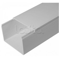 Кабель-канал серый RAL 7035 2-й замок в п/э 80х60 (18м/уп) Промрукав (PR03.0080)