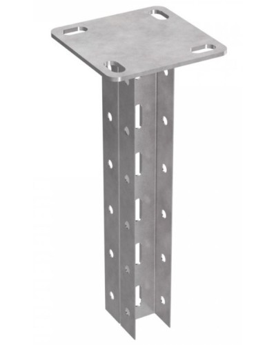 Стойка двойная потолочная для средних нагрузок 35х30х800 пятка 120х120 Промрукав (PR08.2894) в Орле Аксессуары для лотков Pintop.ru