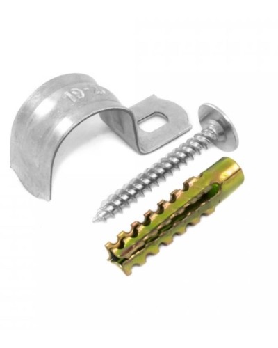 Комплекты для крепления ОКЛ с использованием самореза, дюбеля и скобы СМО 21-22 (100 шт) Промрукав (PR08.4997) в Орле Держатели, клипсы, скобы Pintop.ru