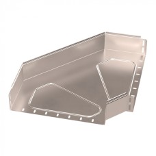 Угол горизонтальный 90 градусов Стандарт INOX (AISI 409) 400х100 Промрукав (PR16.3568)