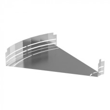 Угол горизонтальный изменяемый 0-45 градусов Стандарт INOX (AISI 304) 600х100 Промрукав (PR16.3604)