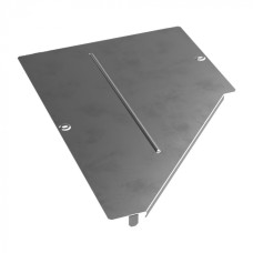 Крышка переходника левого Стандарт INOX (AISI 304) 600х300 Промрукав (PR16.5523)