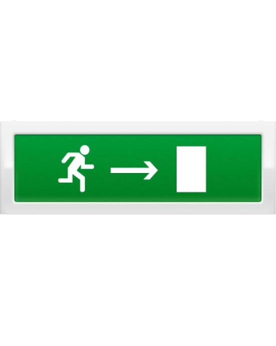 Оповещатель охранно-пожарный световой Рубеж ОПОП 1-8 Бегущий человек + стрелка вправо 12В в Орле Оповещатели Pintop.ru