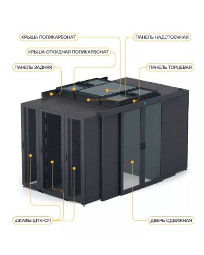 Крыша откидная поликарбонат 600 × 1500 ЭМаг 12/24В для шкафа ШТК-СП-×.6.× ЦМО ЦОД-СП-КОП-НО-600.1500-9005 в Орле Аксессуары для стоек и шкафов Pintop.ru