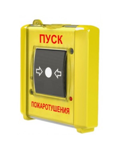 Устройство дистанционного пуска Юнитест УДП-И исп.2 (УДП 513-15 исп.2) надпись (Пуск пожаротушения) в Орле Пожарные извещатели Pintop.ru