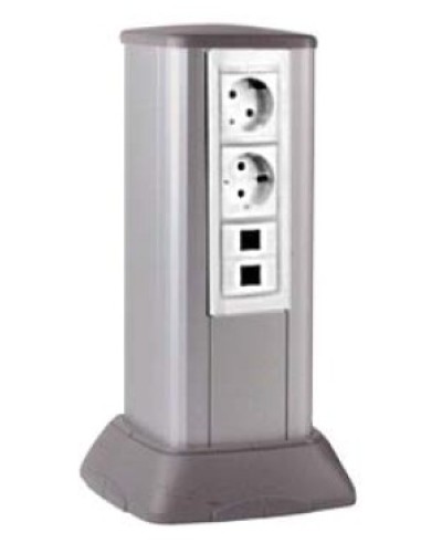 Миниколонна алюминиевая 0,35 м, цвет светло-серебристый металлик DKC 19531 в Орле Коммутационные изделия Pintop.ru