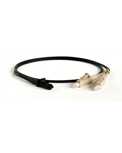 Патч-корд волоконно-оптический Hyperline FC-D2-50-LC/PR-MTRJM/PR-H-1M-LSZH-BK в Орле Патч-корды оптические Pintop.ru