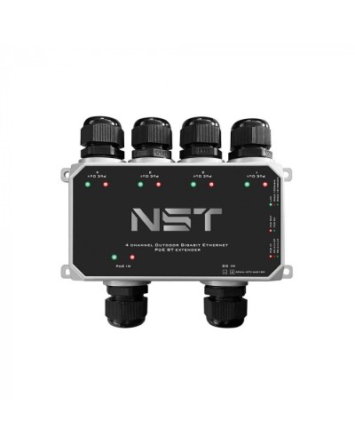 Уличный Ultra PoE удлинитель - коммутатор Gigabit Ethernet до 250м на 5 портов NST NS-EXSW-5GP/W в Орле Дополнительное оборудование для сетей Pintop.ru