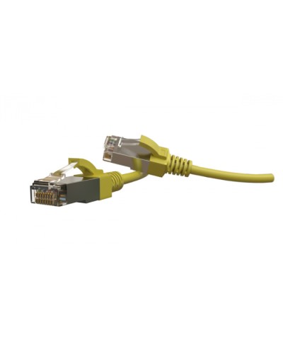 Патч-корд S/FTP Hyperline (PC-LPT-SFTP-RJ45-RJ45-C6-3M-LSZH-YL) в Орле Патчкорды (медные) Pintop.ru