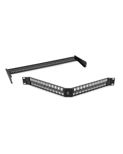 Угловая модульная патч-панель 19, 48 портов, 1U Cabeus (PLBHD-48-CON) в Орле Патч панель Pintop.ru