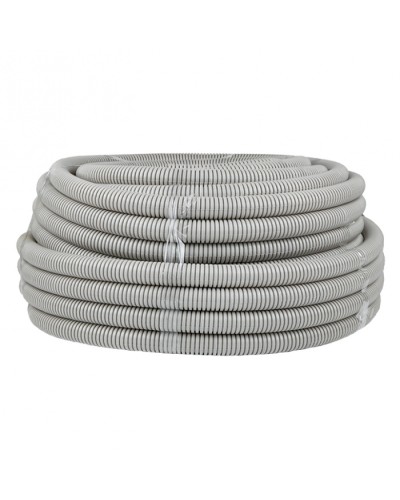 Труба гофр. ПВХ с протяжкой d32 мм (50 м) серая EKF-Plast (tg-z-32) в Орле Труба гофрированная Pintop.ru