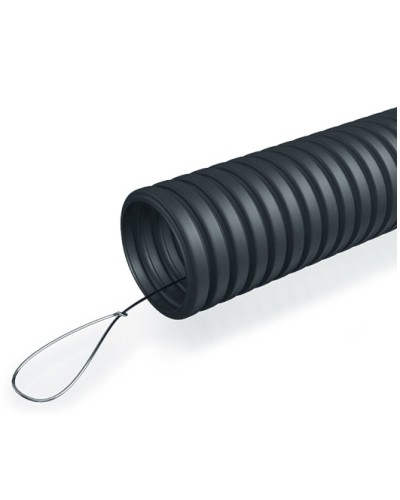 Труба гофрированная ПНД 25 мм с зондом ПожТехКабель (50 м) в Орле Труба гофрированная Pintop.ru