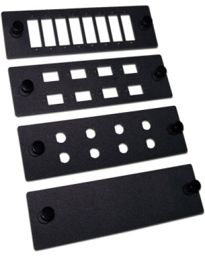 Панель адаптерная на 8 дуплексных SC адаптеров, для кроссов LAN-FOBM, черная LANMASTER LAN-APM-8DP в Орле Аксессуары для стоек и шкафов Pintop.ru