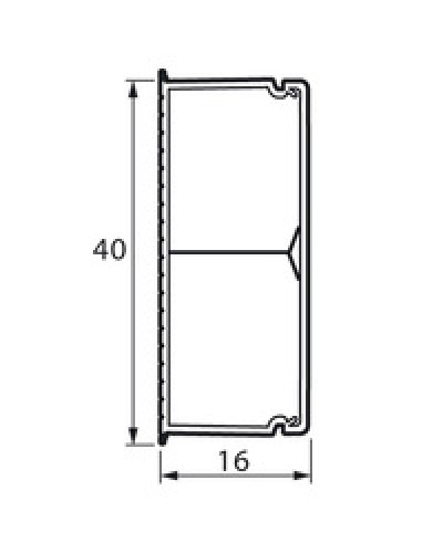 Кабель-канал с перегородкой METRA 40x16 Legrand (638195) в Орле Кабель-канал Pintop.ru