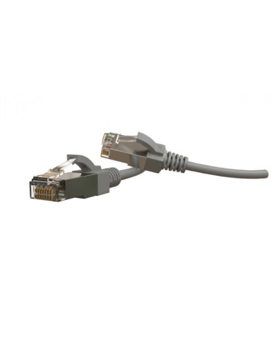 Патч-корд S/FTP Hyperline (PC-LPT-SFTP-RJ45-RJ45-C6-3M-LSZH-GY) в Орле Патчкорды (медные) Pintop.ru