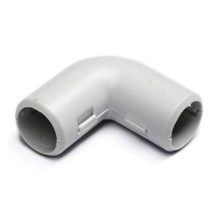 Угол 90° (из двух частей) для труб D20 мм, без галогена (25 шт/уп) Экопласт 41220-25HF