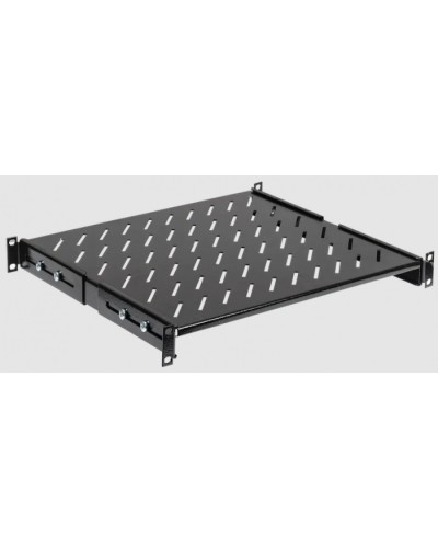 Полка стационарная L=400мм черная ITK FS05-400PI-R в Орле Полки для шкафов и стоек Pintop.ru