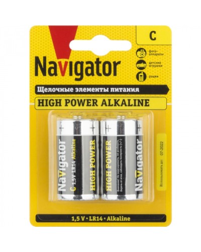 Элемент питания Navigator 94 754 NBT-NE-LR14-BP2 в Орле Электротехническое оборудование Pintop.ru