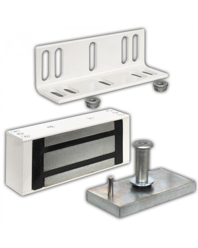 Замок электромагнитный Олевс М1-400 белый в Орле Электромагнитные замки Pintop.ru