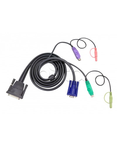 КВМ-кабель с интерфейсами передачи звука, PS/2, VGA (10м) ATEN 2L-1710P в Орле Видеоусилители, Модуляторы, Делители Pintop.ru