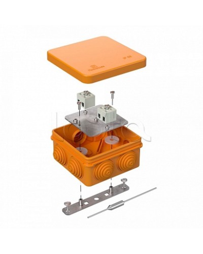 Коробка огнестойкая для о/п 40-0210-FR1.5-4-П Е15-Е120 с термопредохранителем 80х80х40 Промрукав в Орле Огнестойкие кабельные линии Pintop.ru