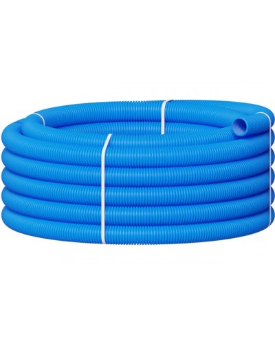 Вентиляционная труба гибкая двустенная для воздуховода (ПНД) D90мм цвет голубой(1шт=50м) Экопласт 803090TR-1 в Орле Гладкая труба Pintop.ru