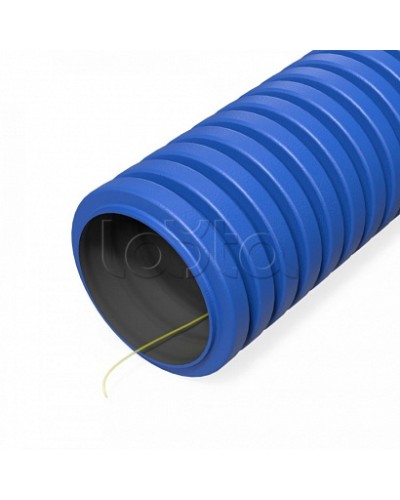Труба гофрированная двустенная ПНД гибкая тип 750 (SN49) с/з синяя d40 мм (150м/уп) Промрукав (PR15.0286) в Орле Труба гофрированная Pintop.ru