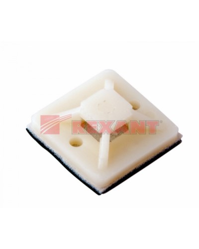 Площадка самоклеющаяся 20 х 20 мм 100 шт (10шт/уп) REXANT 07-2020 в Орле Стяжки-хомуты Pintop.ru