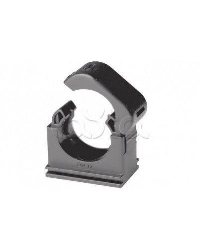 Держатель с крышкой DN 12 мм, полиамид, цвет чёрный DKC (PASW12N) в Орле Держатели, клипсы, скобы Pintop.ru