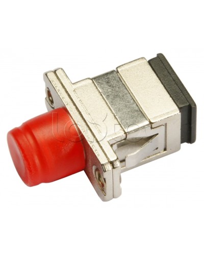 Соединитель проходной SC-FC, MM(для многомодового кабеля), simplex Cabeus SC-FC-MM в Орле Проходные адаптеры и розетки оптические Pintop.ru