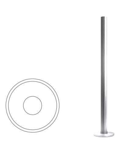 Стойка ограждения базовая (антик серебро) Oxgard в Орле Ограждения Pintop.ru