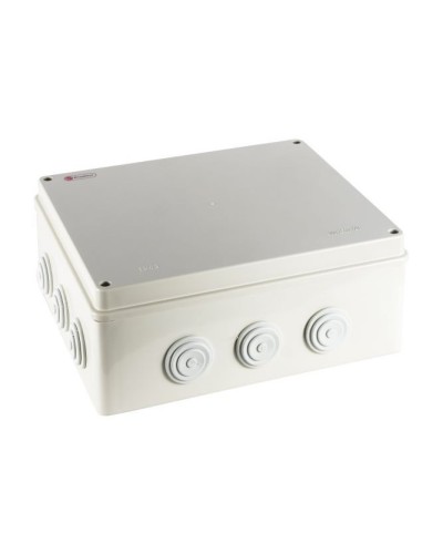 Коробка огн. Е110 о/п, 300х250х120,12 вых.,IP65, 5Р серый Экопласт (43060HF-GR) в Орле Распределительные коробки Pintop.ru