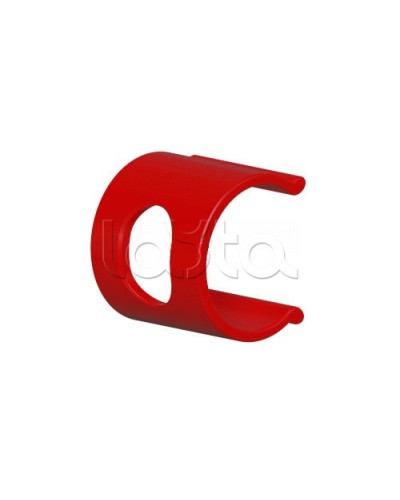 Клипса для крепления наклеек с калиброванными отверстиями D25 (50шт.), цвет красный Экопласт (49626-50) в Орле Держатели, клипсы, скобы Pintop.ru