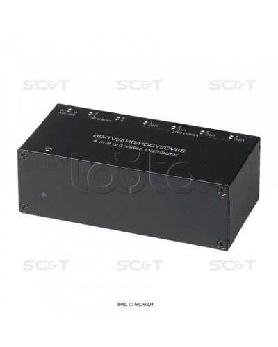 Распределитель видеосигнала HDCVI/HDTVI/AHD/CVBS SC&T CD408HD в Орле Видеоусилители, Модуляторы, Делители Pintop.ru