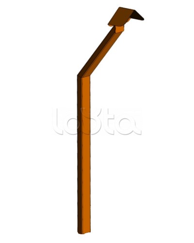 Стойка кнопки выхода Аякс наклонная исп.02 (в землю), оранжевая Магнито-контакт в Орле Дополнительное оборудование для ОПС Pintop.ru