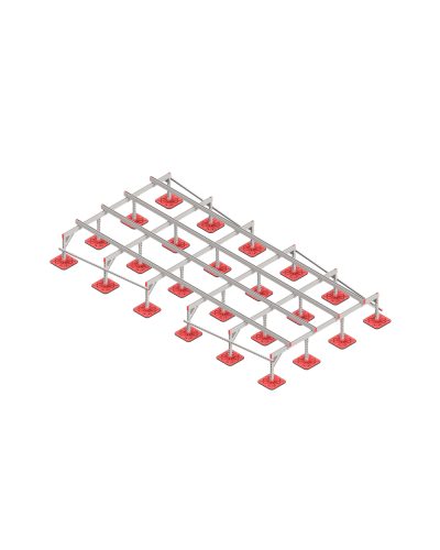 Опорная конструкция для установки оборудования TECHNORAPTOR FOOT 2500х5000 КМ-профиль (KM-TR-F-SSEI-2500-5000) в Орле Системы видеонаблюдения Pintop.ru
