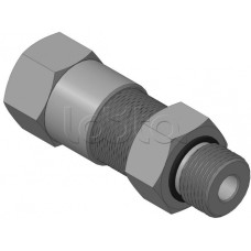 Кабельный ввод с резьбой G1/2 мм для прокладки кабеля в металлорукаве РЗ-ЦП-10, с уплотнением кабеля и проходным диаметром кабеля d=4-8 мм Спектрон КВМ-10/8-М-G1/2