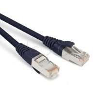 Патч-корд экранированный Hyperline PC-LPM-STP-RJ45-RJ45-C5e-0.5M-LSZH-BK